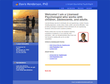 Tablet Screenshot of davishendersonphd.com